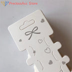 50PCS Hairpin Long Paper Card Hairband Display Card For DIY Hair Jewelry Packing Hair Clip Hairband Bracelet Retail Price Tag