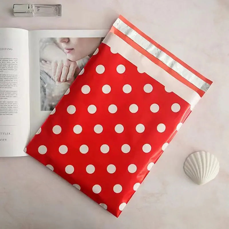 INPLUSTOP 50Pcs/lots PE Colors Printing Express Bags Cute Pattern Clothing Shipping Bags Waterproof Poly Mailer Postal Mail Bags