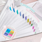 PP Accordion File Organizer Vertical Multi-Compartment Structure Expanding File Folder Portable Carry Handle Cute Pattern