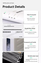 220v Electric GD-9050 Shredder Office Automatic Home Granular Electric Power Commercial Convenient Desktop 5 Level Security Crus