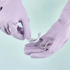 dailyWater Resistant Dish Washing Gloves 1 Pair Durable Latex Rubber Gloves Reusable for Kitchen Cleaning Laundry Gardening Use
