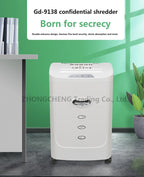 Upgrade New 20L GD9138 Electric Paper Shredder 2X15MM Office A4 Paper Shredder Granular Household High-power Silent Paper Shredd
