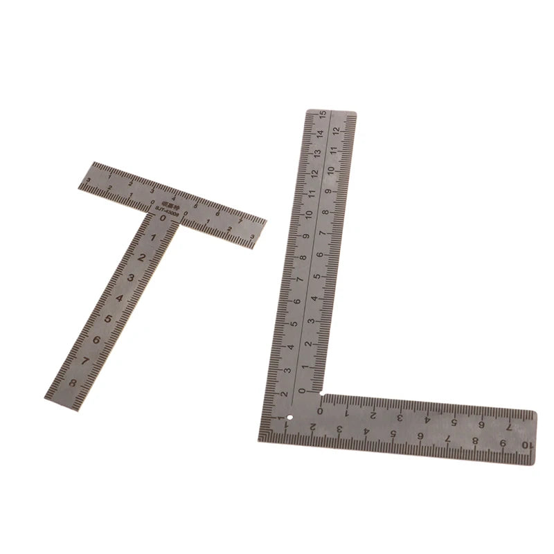 Mini T/L Square Ruler Measuring Layout Tool Stainless Steel Right Angle Ruler 90 Turning Ruler Precision Building Framing Gauge