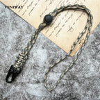 Lanyard Heavy Metal Keyring Adjustable Keychain Handmade Credential Holder Mobile Phone Hanging Neck Strap Anti-lost Key Chain