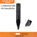 WUTA Basic Series 1pc Leather Belt Hole Puncher Oblong Hollow Punch Oval Flat Punches DIY Craft Tools for Strap Watch Band Bags
