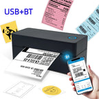 Thermal Label Printer Portable No Ink Required 203DPI 4x6 for Small Business Bluetooth USB High Speed Express Airway Bill