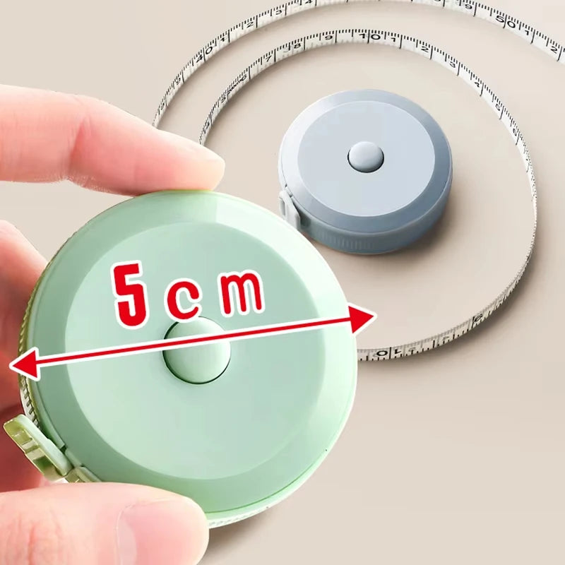 2 Meter Soft Tape Measure Scale Body Sewing Flexible Tailor Ruler Centimeter Inch Portable Retractable Self-Lock Measuring Tape