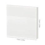 50 Sheets Transparent Sticky Notes Waterproof Message Stickers for Note Books Convenient Reporting & Signature Stickers