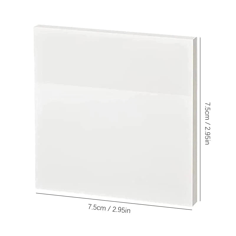 50 Sheets Transparent Sticky Notes Waterproof Message Stickers for Note Books Convenient Reporting & Signature Stickers