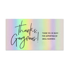 10-50pcs Thank You Cards For Small Business Colorful Laser Paper Thank You For Your Order "Beyond Grateful" Cards