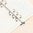 Metal Loose-leaf Binding Clip Colorful Spiral Binder File Folder DIY Album Diary Clips Ring For A4/B5/A5/A6/A7 Notebook Binder