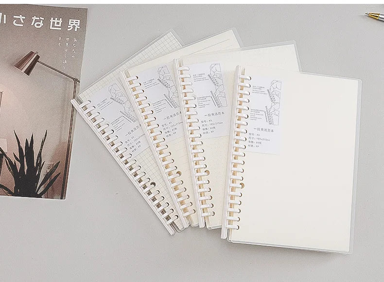 Translucent Frosted Notebook Inner Core Planner Binder Accessories Diary Stationery School Supplies A5 B5