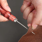 Leather Sewing Awl Set Metal/Wood/Plastic Multifunctional Shoes Repair Tool Kit Punch Stitching Needles DIY Candle Mold Punching