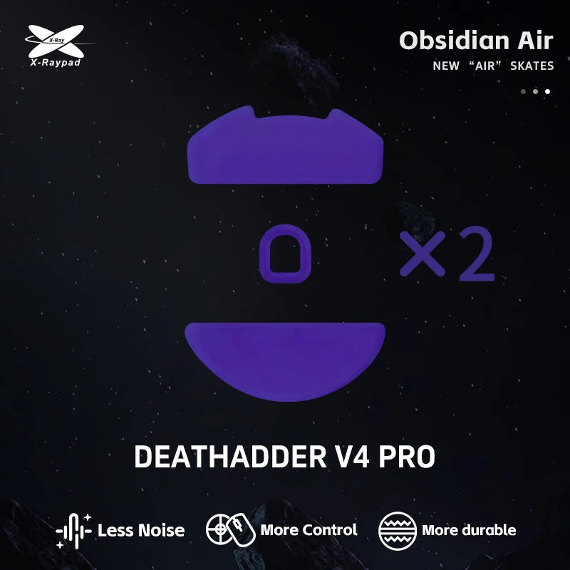 X-Raypad Obsidian Air Mouse Skates All Series – Quiet & Control