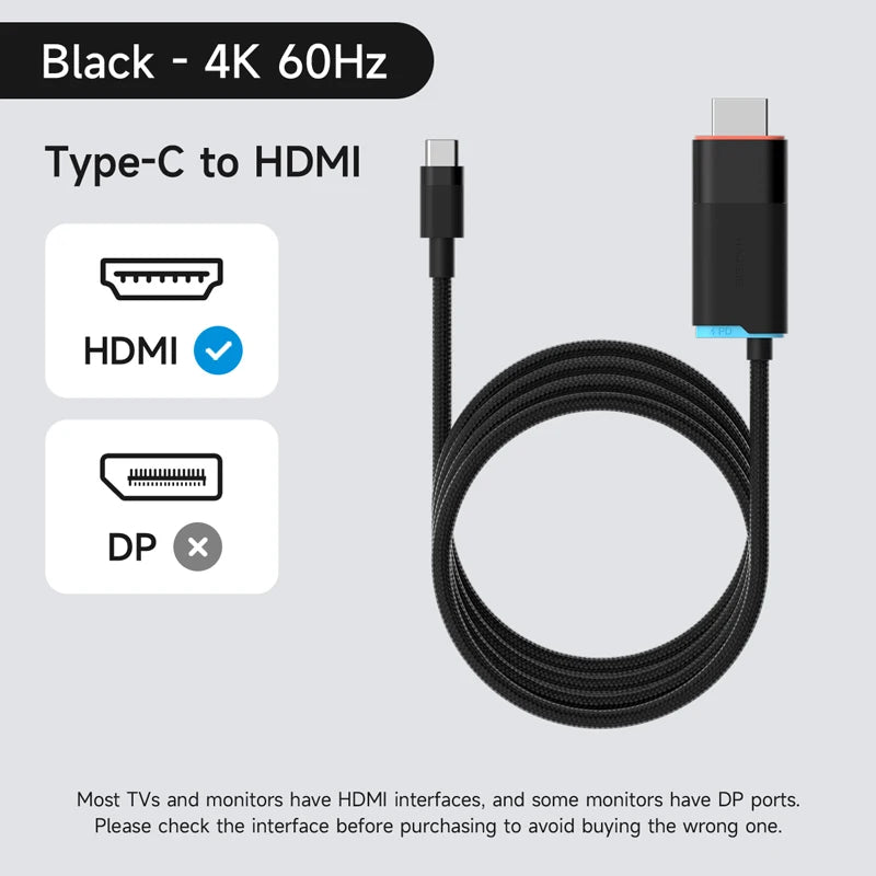 Hagibis Portable TV Dock for Switch/Switch2/OLED 4K@60Hz USB C to HDMI Cable Adapter 100W PD Power Supply for Laptops ROG Ally