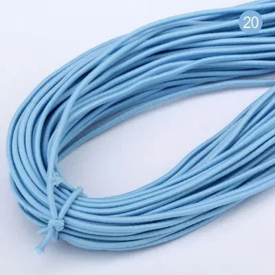 2mm Colorful High-Quality Round Elastic Band Round Elastic Rope Rubber Band Elastic Line DIY Sewing Accessories 5meters