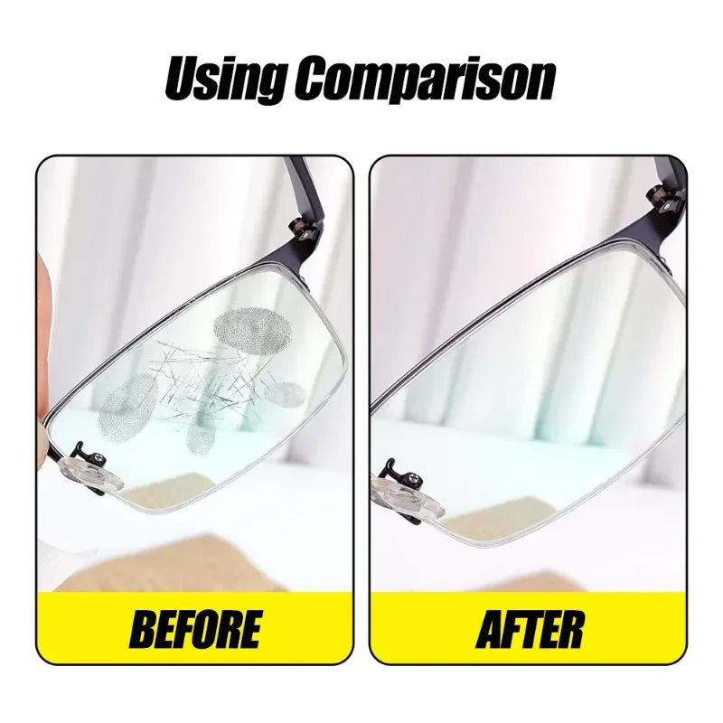 200-10Pcs/Box Glasses Cleaner Wet Wipe Disposable Anti Fog Misting Dust Remover Cleaning Lens Wipes Sunglasses Phone Screen