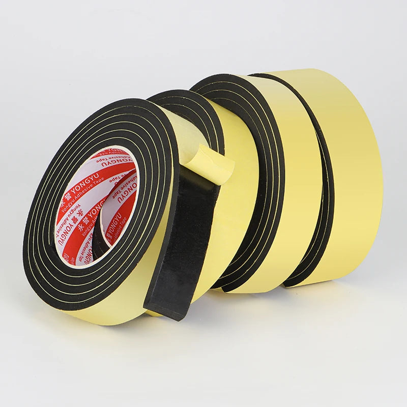 Eva Single-Sided Black Foam Tape Air Conditioning Sealing Construction Joints Cushion Packaging Protection Car Doors And Windows