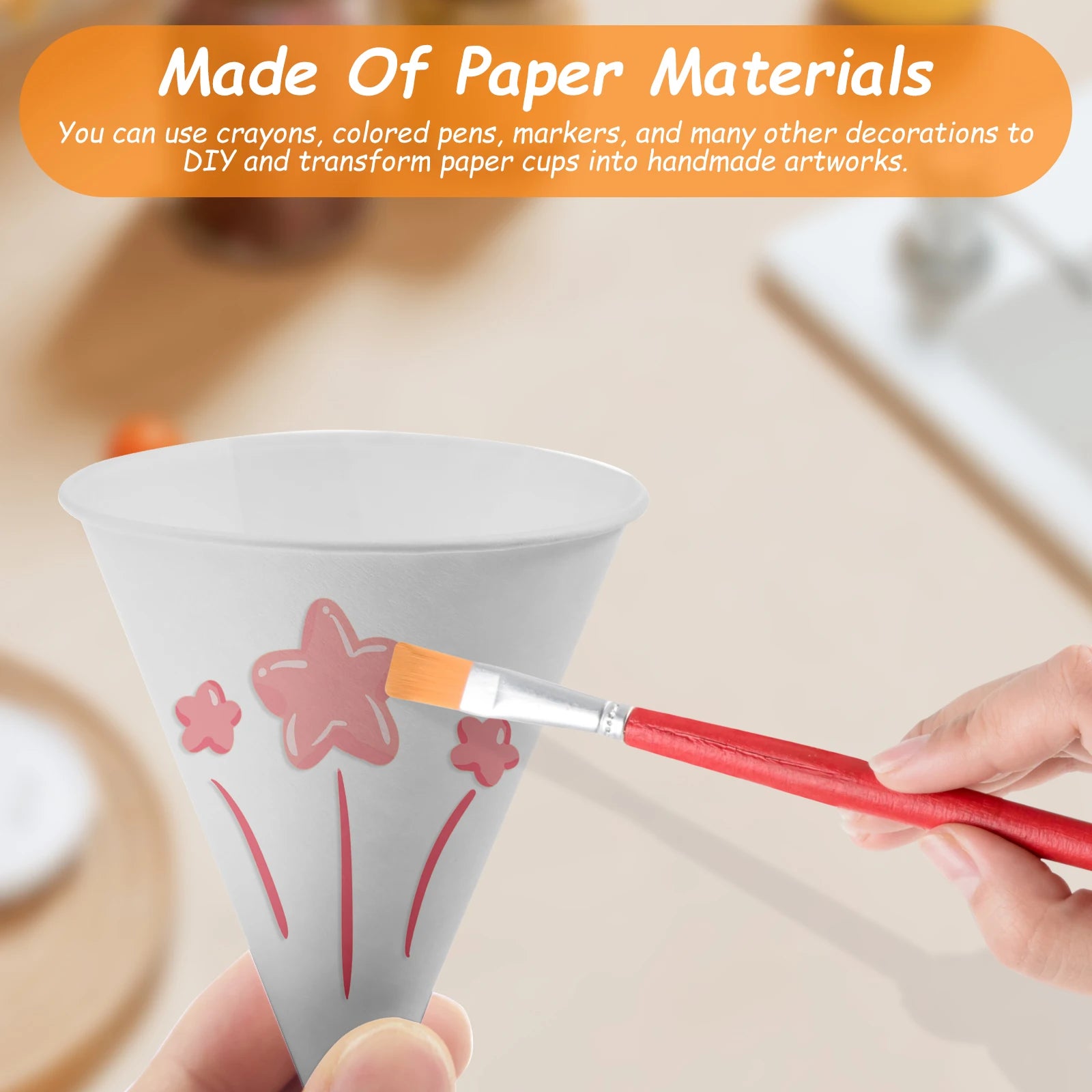 200Pcs Ice Cream Cone Paper Cover Single Use Paper Cone Cup Birthday Party Decor Dog Skye Disposable Tableware Cup Plate