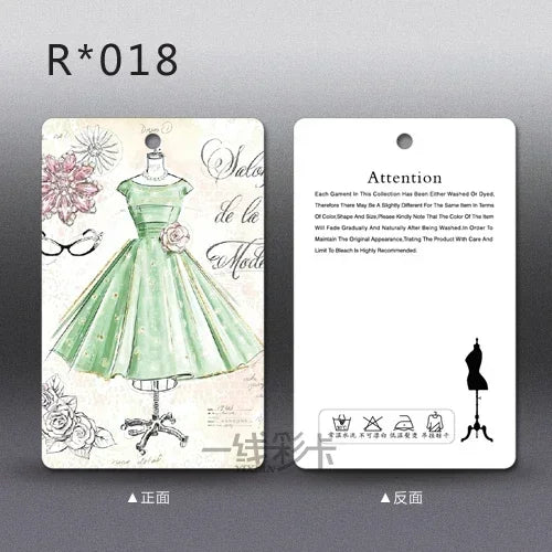 250pcs/lot Clothing Printing Hang Tags Price Tag in Stock Labels for Clothes Personalizar Etiquetas