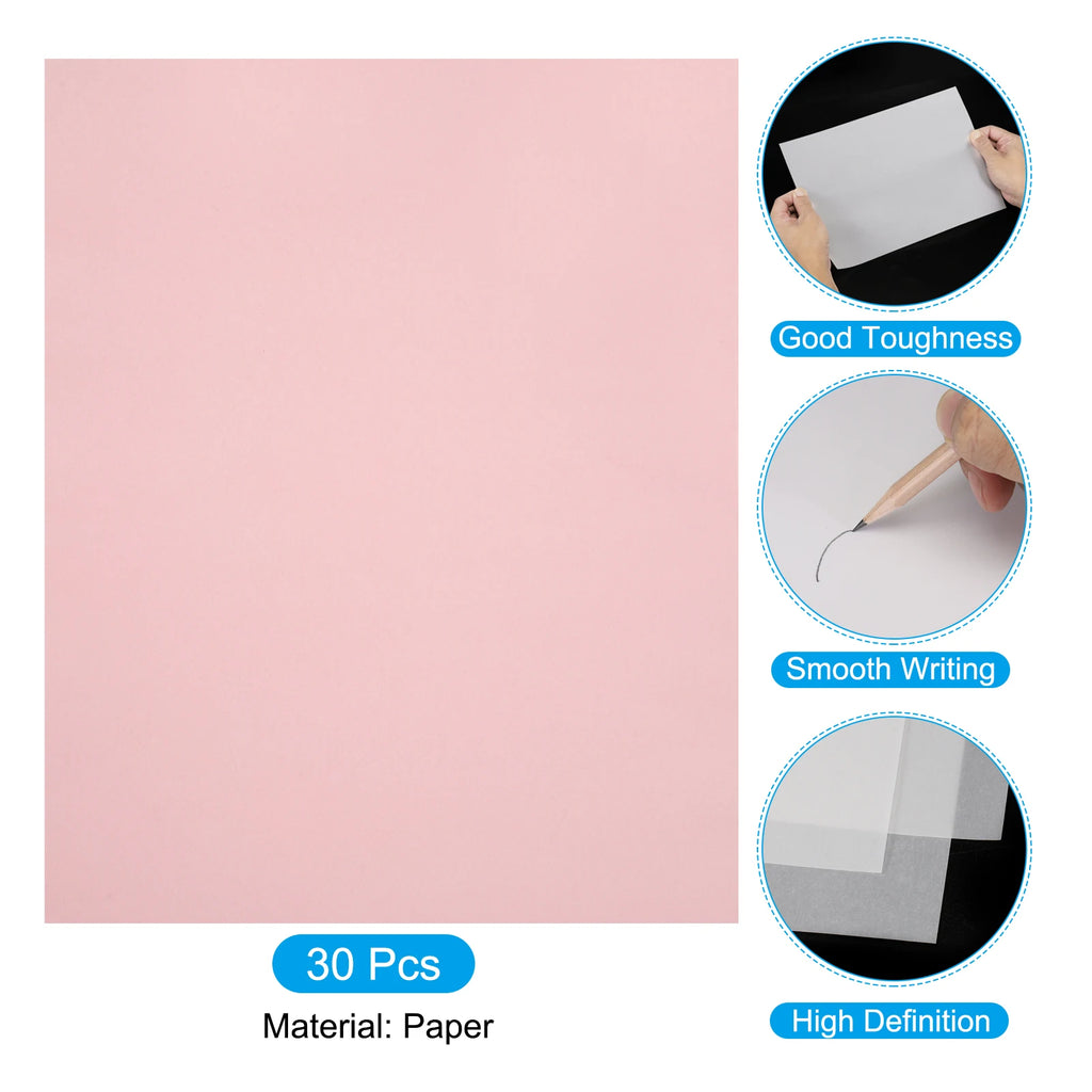 30 Sheet A4 Translucent Tracing Paper Pad 8"x12" 100 GSM Trace Paper for Tracing Images Sketching Drawing Painting Pencil Marker