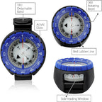 Digital Underwater 50m Diving Compass Professional Waterproof Navigator Digital Scuba Luminous Balanced Watch Swimming Outdoor