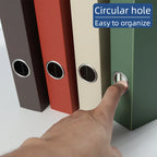Clear PP A4 File Folder 4-Hole D-Ring Punch Binder Quick-Lock Lever Arch File - Hanging File Folders for Organizing