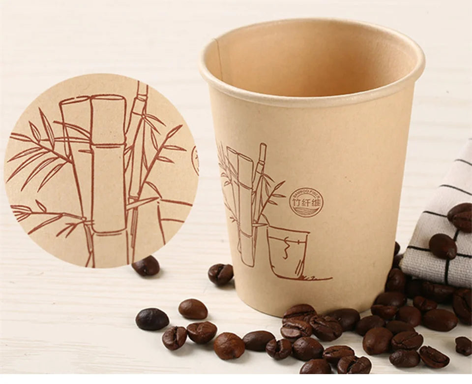 Custom LOGO Disposable Paper Cup for Hot Drinks Coffee Baby Shower Party Decoration Tableware Supplies