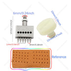 1Pcs M6 Thread Punching Suitable for European Vulcan 3 Round Spacing Cutting Dies LeatherCraft DIY Handmade Stitching Accessory