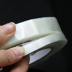 50m/roll Strong Glass Fiber Tape Industrial Strapping Packaging Fixed Seal Transparent Striped Single Side Adhesive Tapes