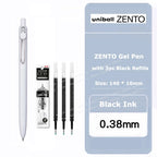 uniball ZENTO Standard 0.38/0.5mm Gel Pens,Water-Based Smooth Writing Roller Ball Pens Fit for a variety of occasions Stationery
