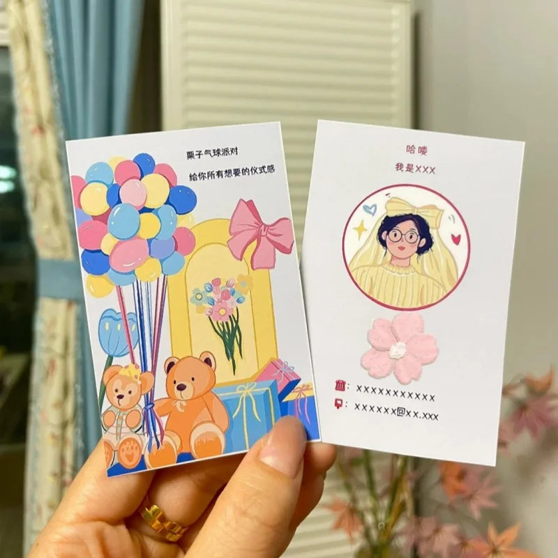 200PCS Custom Cards Thank You Cards Custom Business Card Personalized Logo For Small Business Wedding Invitation Postcards