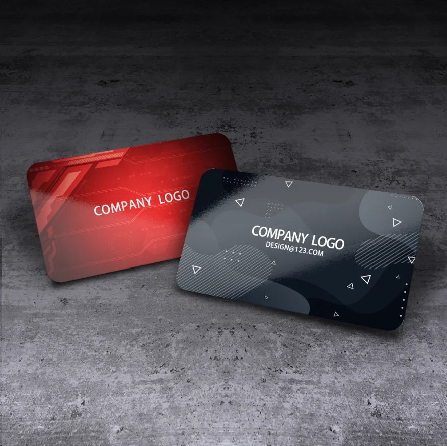 Custom PVC Business Cards Plastic Waterproof Cards Personalized Design Round Corners Glossy Matte Frosted PVC Business Cards