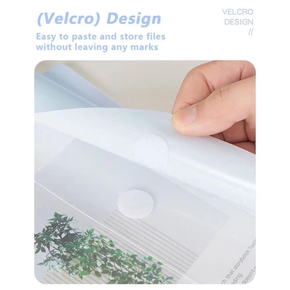 INS Style Loose Leaf A4 File Folder Transparent Detachable Data Book Students Stationery Office Storage Booklet School Office