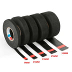 15/25M Width 9/15/19/25/32MM Wrapping Tape Cable Fixed Automotive Heat-resistant Wire Harness Tape Adhesive Cloth Fabric