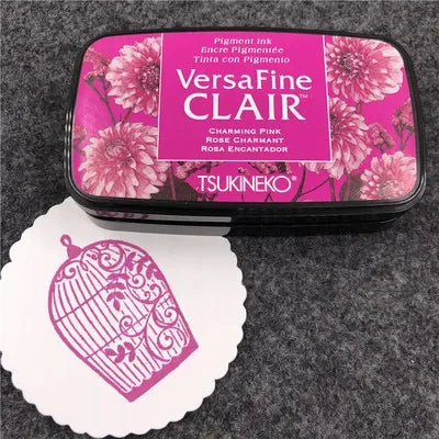 Quick Dry Detail Ink Pad DIY Making Greeting Cards Smearing Stamps Tsukineko VersaFine CLAIR