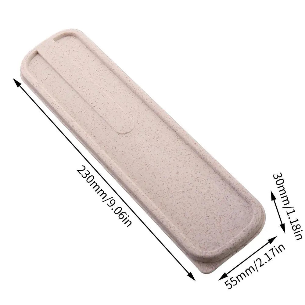 Tableware Box Environmental Cutlery Box Portable FlipCover Type Cutlery Case Spoon Storage Box Lightweight Travel Accessories