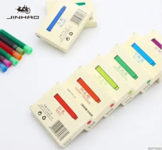 5/10/15 Pcs Jinhao Fountain Pen ink Cartridge Refill Fountain Pen Ink Fountain Pen Chinese ink Office School Supplies Stationery
