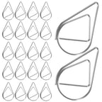 50pcs Modeling Paper Clips Metal Material Water Drop Shape Golden Silver Black Colored Bookmark Memo Clips Office Stationery