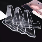 1-30Pcs Clear Acrylic Coin Display Stand Holders Small Easel Rack Trading Card Holder Support For Kpop Idol Card Organizer