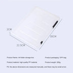 Transparent Thicken A4 File Box Plastic Office Document Sorting Storage Box Buckle Design Book File Archive Seal Boxes Organizer