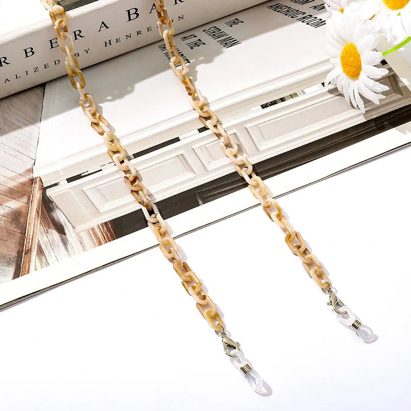 New Face Mask Chains Acrylic Glasses Chain Holder Lanyard Hanging Reading Eyewear Mask Women Men Neck Chains Holder Rope Strap