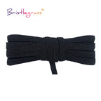 BRISTLEGRASS 2 5 10 Yard Flat Skinny Elastic Cord 1/4" 6mm Latex Rubber Bands Stretch String Notebook Ear Loop Dress Sewing Trim