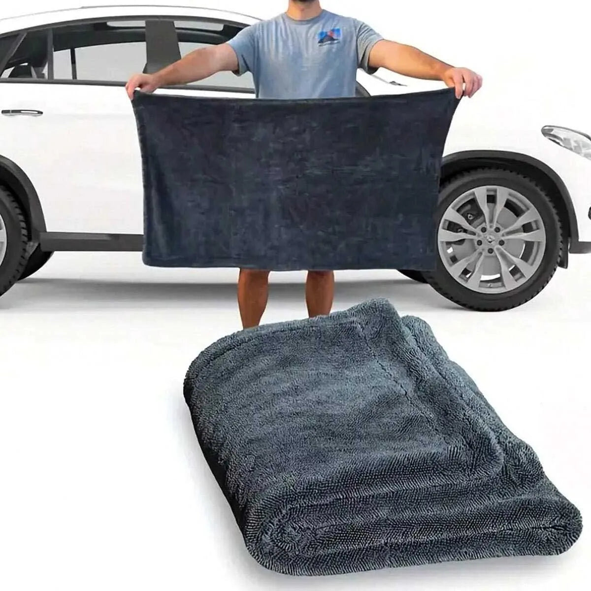 Microfiber Car Cleaning Towel - Absorbent, professional glass and vehicle detailing cleaning cloth for home and car maintenance