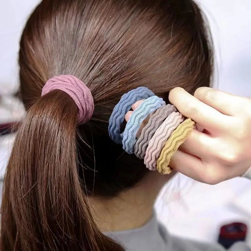 20Pcs Women Girls Simple Basic Elastic Hair Bands Ties Scrunchie Ponytail Holder Rubber Bands Fashion Headband Hair Accessories