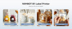 Niimbot B1 Mini Label Thermal Printer Portable Self-Adhesive Bluetooth Maker Machine For Round UV Tag Stickers Labels Rolls