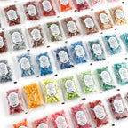 100 Pcs Vintage Wax Seal for Stamps Retro Wax Print Beads Sealing Macaron Gold Wedding Birthday Wax Lacquer for Seals Lacre