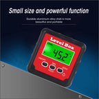 4x90 Degree Precision Digital Bevel Angle Protractor Digital Inclinometer Level Box Bevel Box with Magnet Base