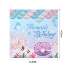 Mermaid Party Decorations Supplies Mermaid Disposable Plates Cup Napkins Set for Girls Baby Shower Mermaids Princess Birthday