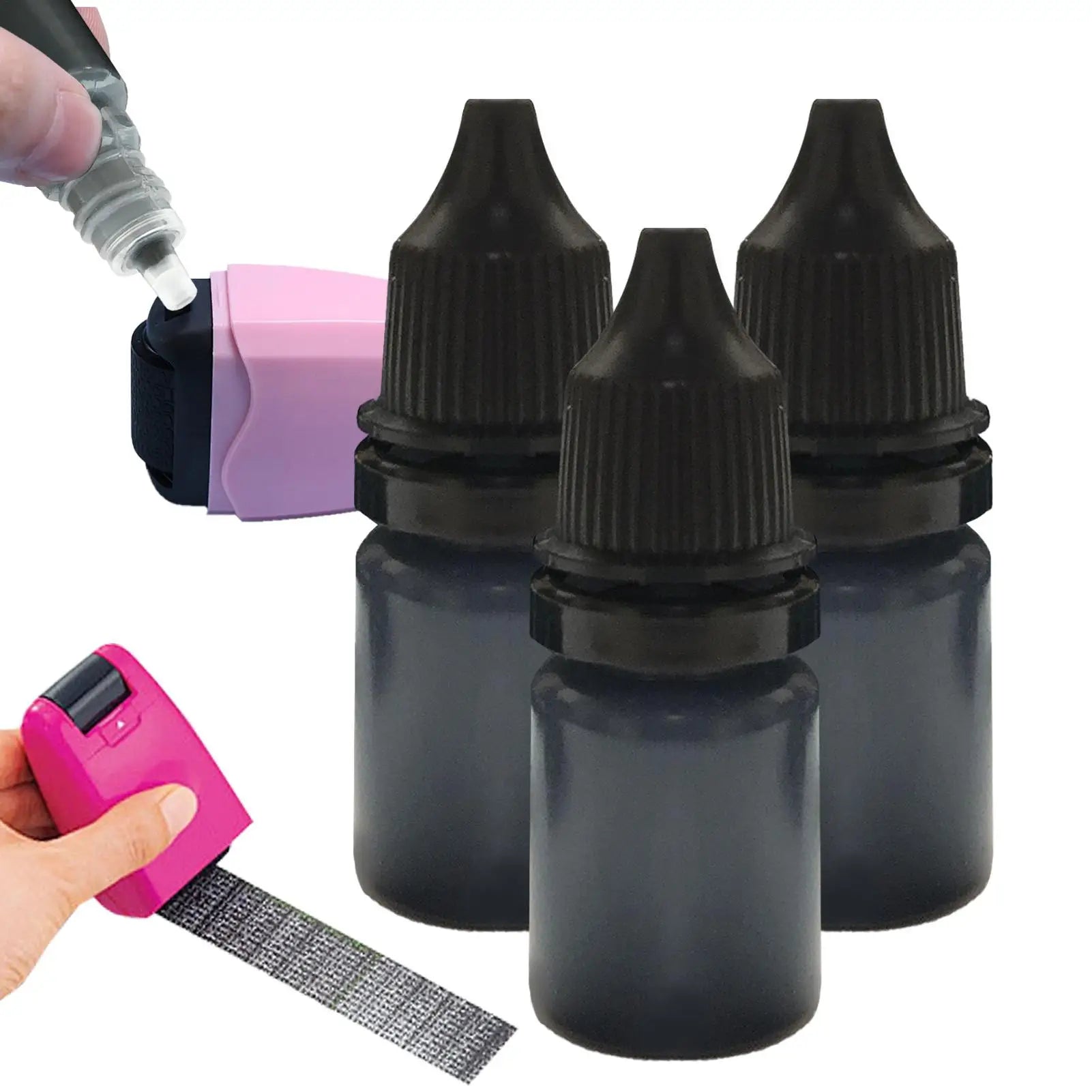 30ml Black Ink Refills Parcel Privacy Information Eliminators Anti-theft ID Security Stamp Messy Code Confidential Seal Supplies